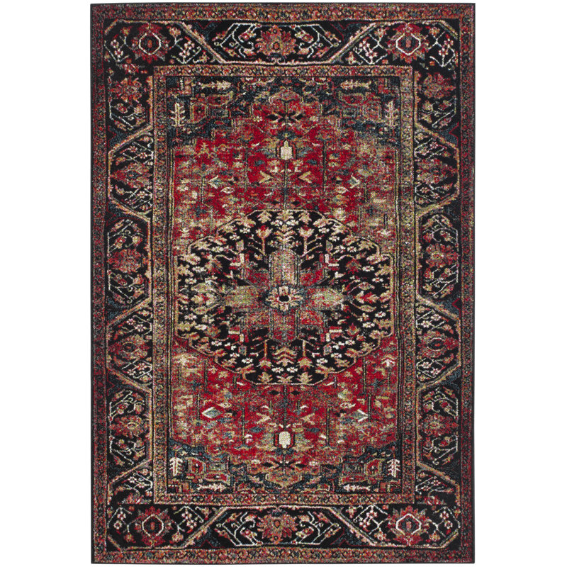 Wilber Oriental Area Rug, Rectangle 122 x 183 cm