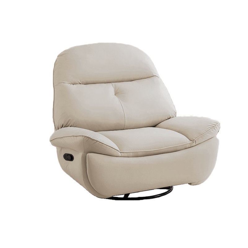 Fauteuil inclinable en similicuir Zeanna, Beige