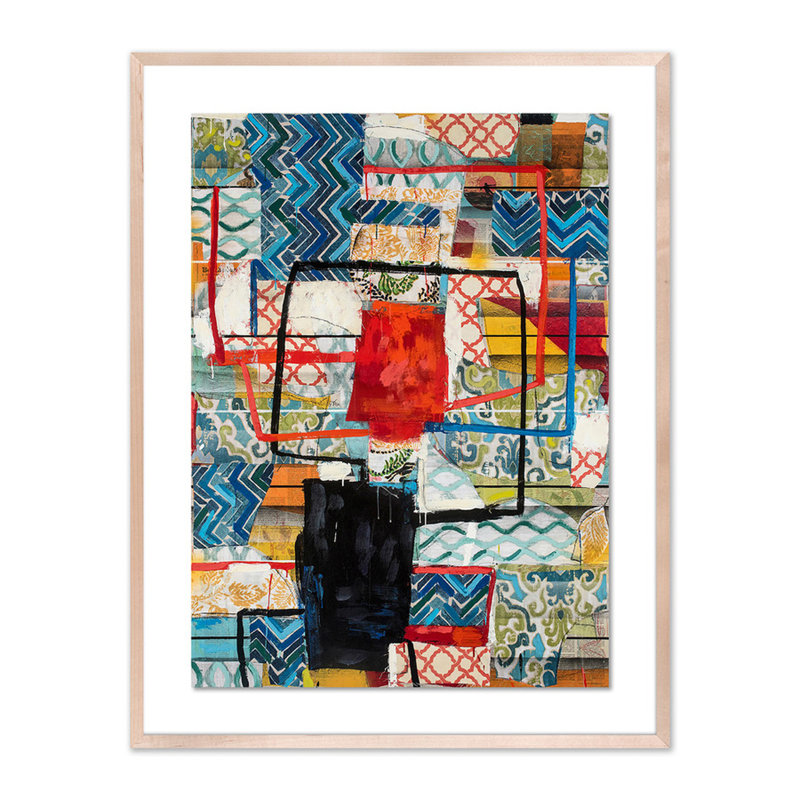 Xanadu Print by Brad Ellis, 40" H x 31" W x 2.5" D, Natural