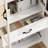 78.7"H Storage Cabinet With Glass Doors,1 Drawer And Cabinet