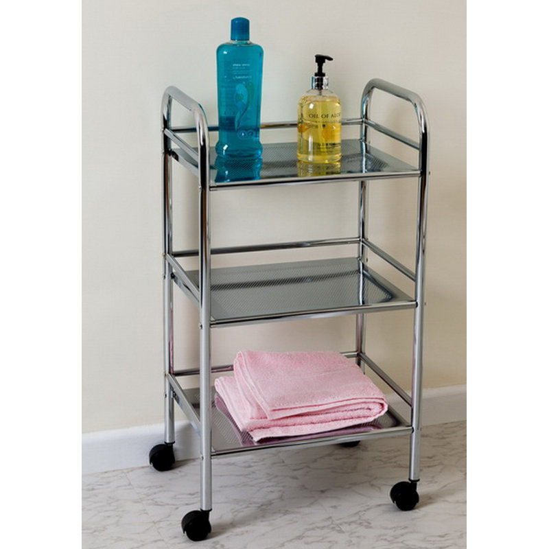 Steel Bathroom Shelves, Chrome