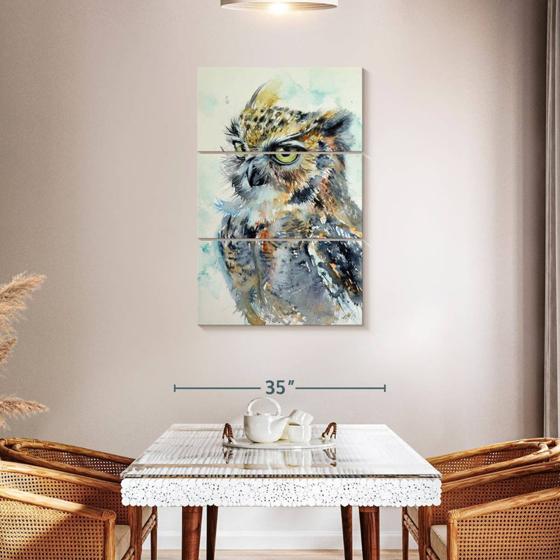 Brampt Proud Owl, 45" H x 28" W