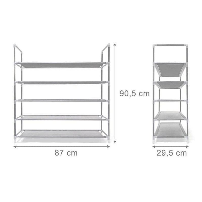 20 Pair Shoe Rack, White