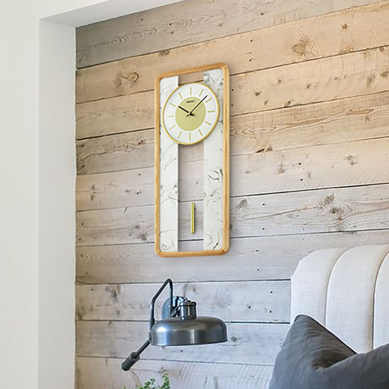 QXC246BLH Classic Modern Clock, Brown