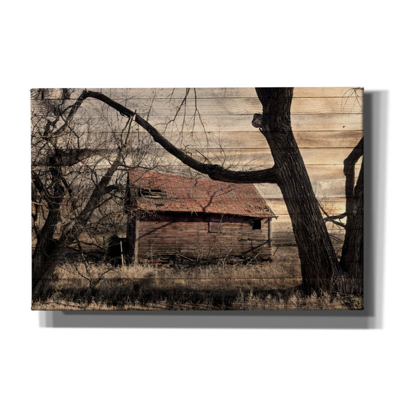 «Lost Farmstead On The Prairie 059» par Gordon Semmens, H 12 po x l 18 po x P 0,75 po