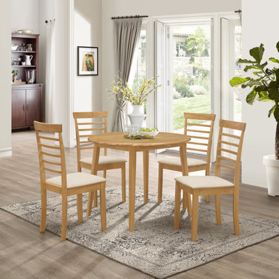 Mcneill 4 -Person Drop Leaf Dining Set