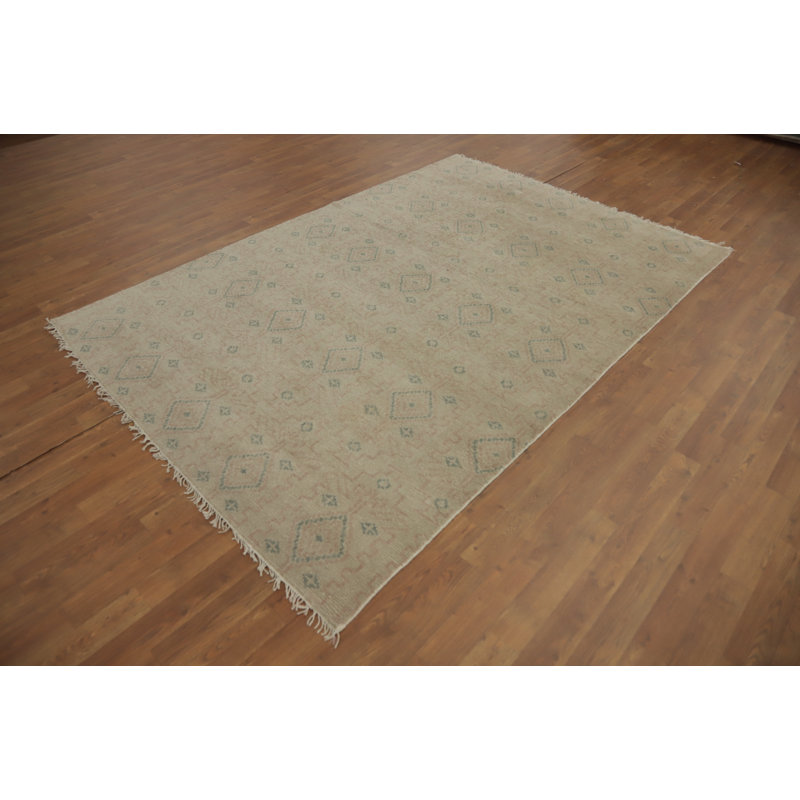 Tapis géométrique indien 5 x 8