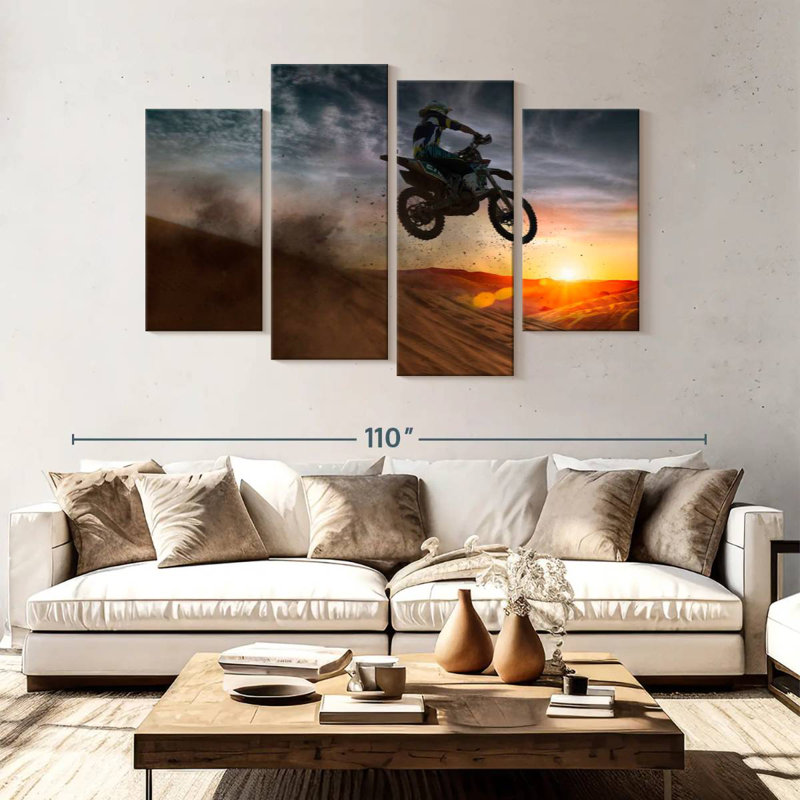 Sunset Desert Dirt Bike, H 54 po x l 84 po