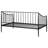 Matte Black Metal Twin Daybed Frame
