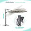 Parasol en porte-à-faux 11 'Bevins-785310535