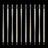  LED Warm White 54 ct Icicle Light String 9 ft.