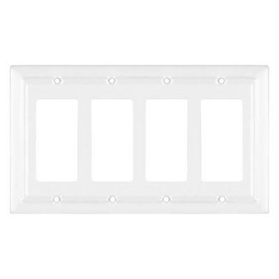 4-Gang Rocker Wall Plate