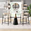 Tabouret de bar moderne et luxueux en tissu blanc