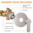 Faucet Modern Shower Faucet, Tub And Shower Trim Kit With Single-Spray Touch-Clean Round Shower Head (Valve Not Included)-122461339