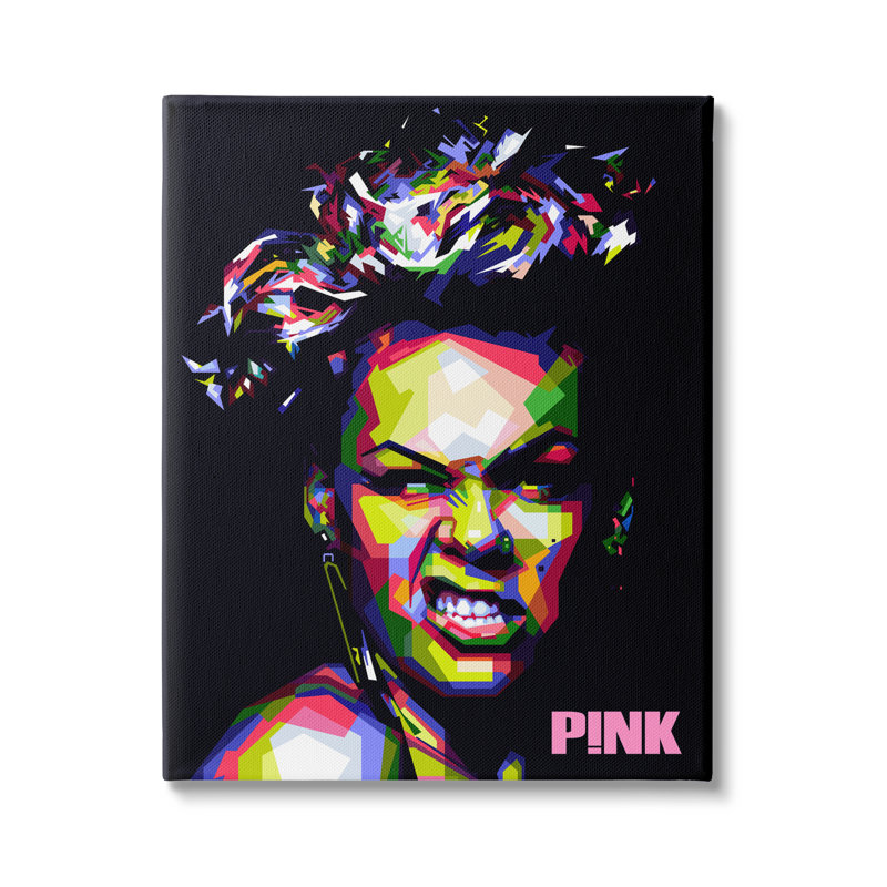 " Modern Pink Portrait " by Birch&Ink, Wrapped Canvas, 40" H x 30" W x 1.5" D