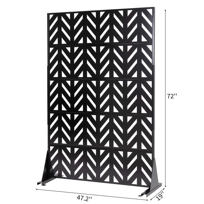 72.4 In. H Outdoor Decorative Privacy Screen Freestanding
