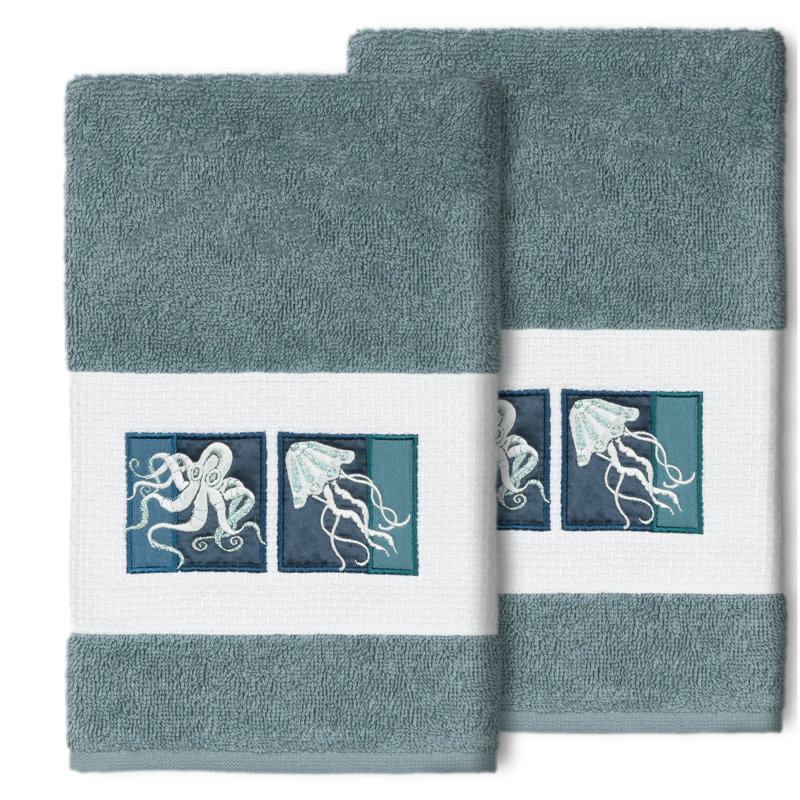 AVA Turkish Cotton Hand Towel, Teal