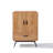 45" Mid-Century Modern Buffet Cabinet Soft-Close Chest Walnut-Oak Finish