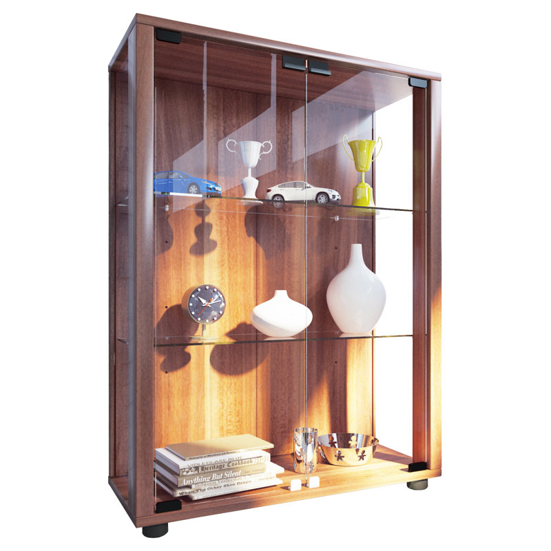 Fratessa Display Cabinet, Brown, Yes