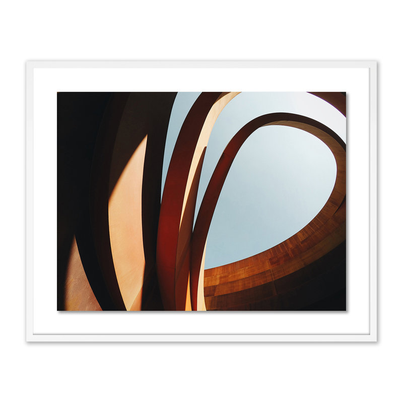 Twist II Print by Vitaliy Paykov, White, 32" H x 40" W x 2.5" D