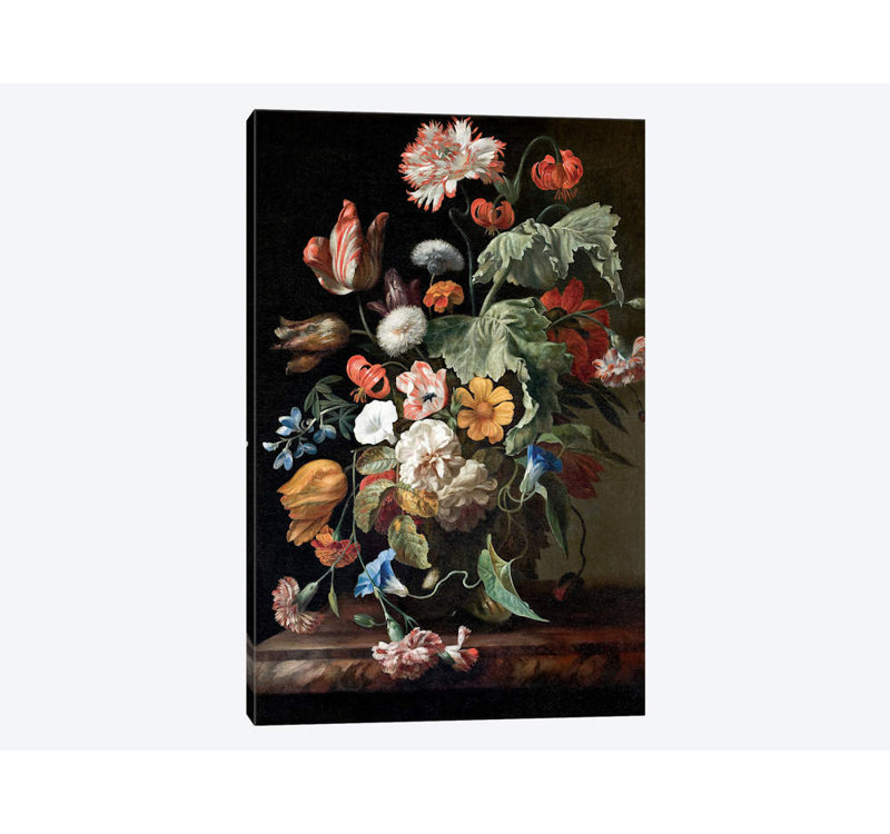 «Still-Life With Flowers, c. 1700», impression sur toile tendue, H 26 po x l 18 po x P 1,5 po, Toile tendue, Pas de tapis