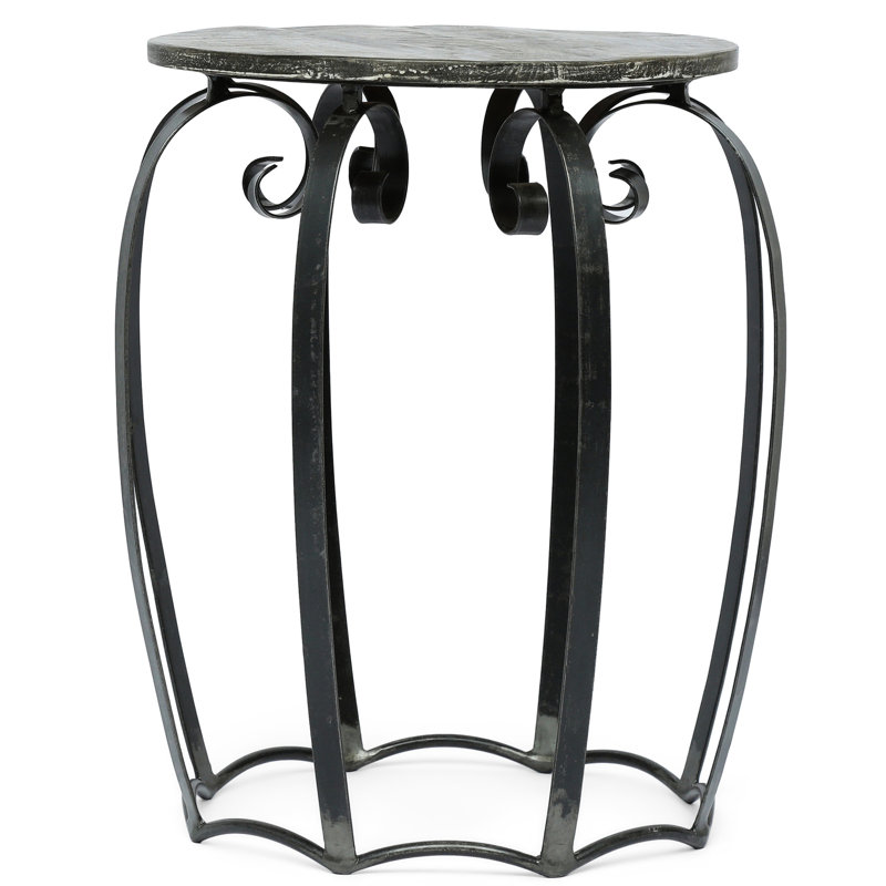 Modern Side Table With Natural Mango Wood And Iron Stunning