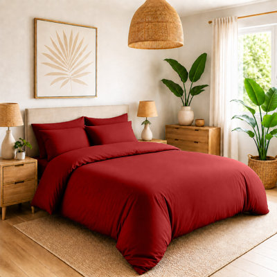 Microfiber Solid Colour Duvet Cover Set