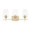 Meuble-lavabo 3 lumières en laiton bruni 21,75 po Cloria-2032403894-2032403893