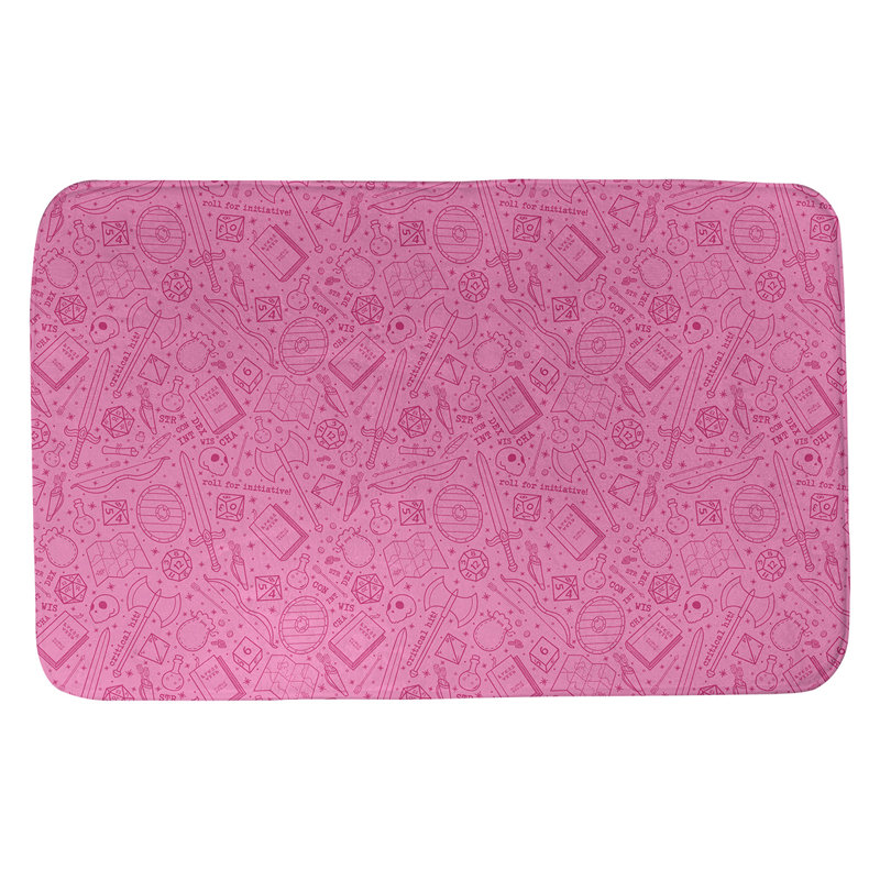 Tapis pour salle de bain rpg Leffel, l 17 po x L 24 po, Rose