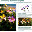 Black Solar Powered Integrated LED Metal Pathway Light