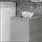 Toilet Paper Cabinet, Small Bathroom Corner Floor Cabinet with Doors and Shelves, Thin Storage Bathroom Organizer-7110614