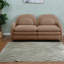 Causeuse courbée en tissu Cloud Comfort Sofas