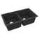 Elkay Quartz Classic 33" x 18-1/2" x 9-1/2" Double Bowl Undermount Sink, Matte Black