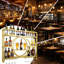 Support à vin mural avec porte-verre - étagère de bar en métal à 3 niveaux pour présentation de bouteilles d'alcool, rangement flottant durable pour bar à domicile, cuisine ou salle à manger