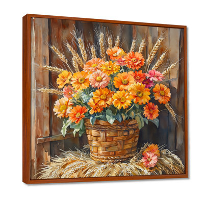 Duilio Country Harvest Glow Assortie Bouquets II - Assortiment de bouquets d'art mural