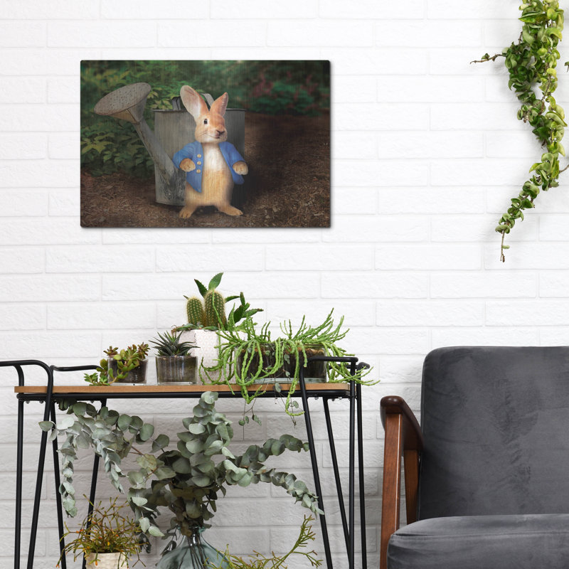  «Peter Rabbit 2» par John Hovenstine, art mural en métal, 16 po x 12 po