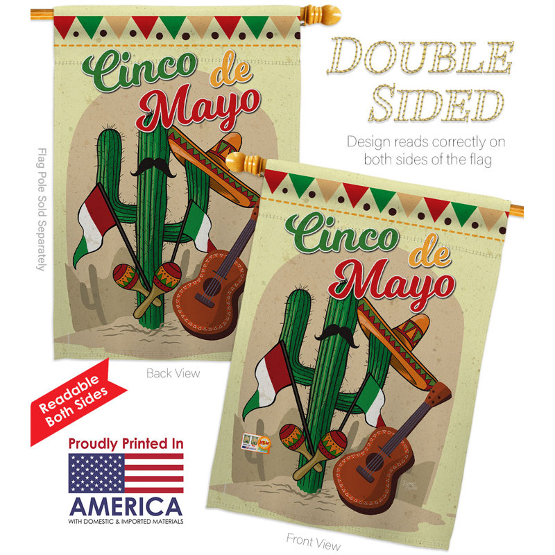 Drapeau de maison Fiesta Cinco De Mayo