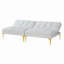 Tissu convertible futon avec pieds en métal-1245795774