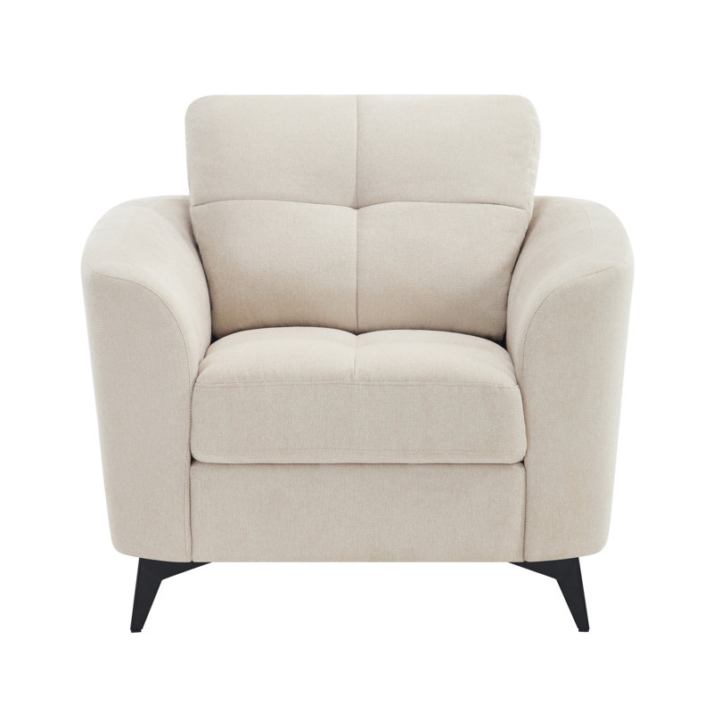 Upholstered Armchair, Beige