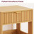 1-Drawer Nightstand with Fluted Front and Open Shelf -43397998
