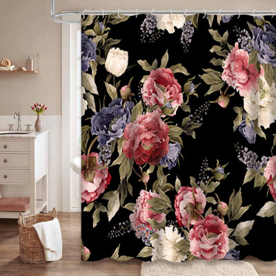 Floral, aquarelle rétro, fleur rose, peinture, élégance, bouquet avec 12 crochets