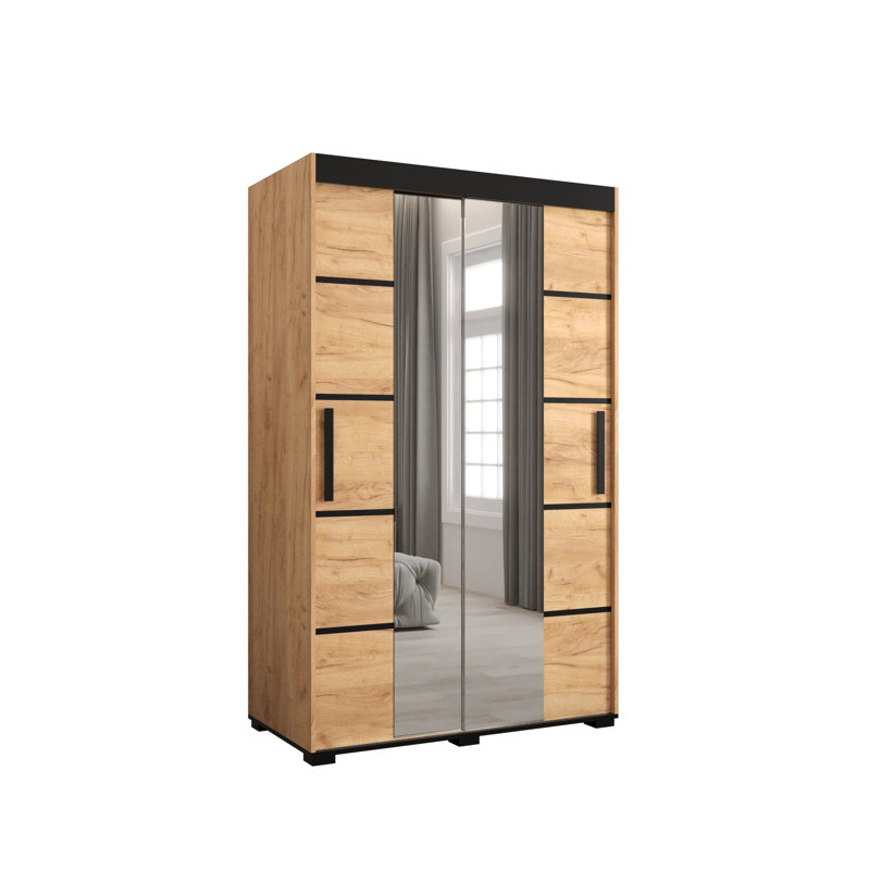 Loriyah 2 Door Wardrobe, 195cm H x 120cm W x 62cm D