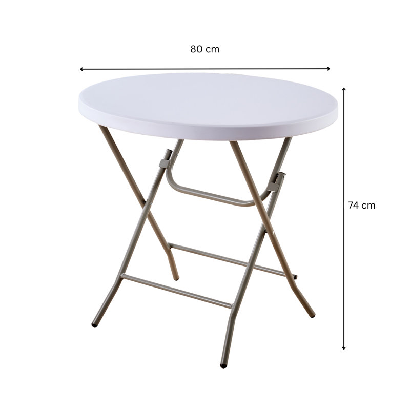 80cm Plastic Circular Portable Folding Table