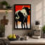 Bold Elephant Silhouette Modern - Print-136801773-136801771