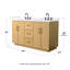 Ensemble de meuble-lavabo double 60 po Elan-128067578-128067580