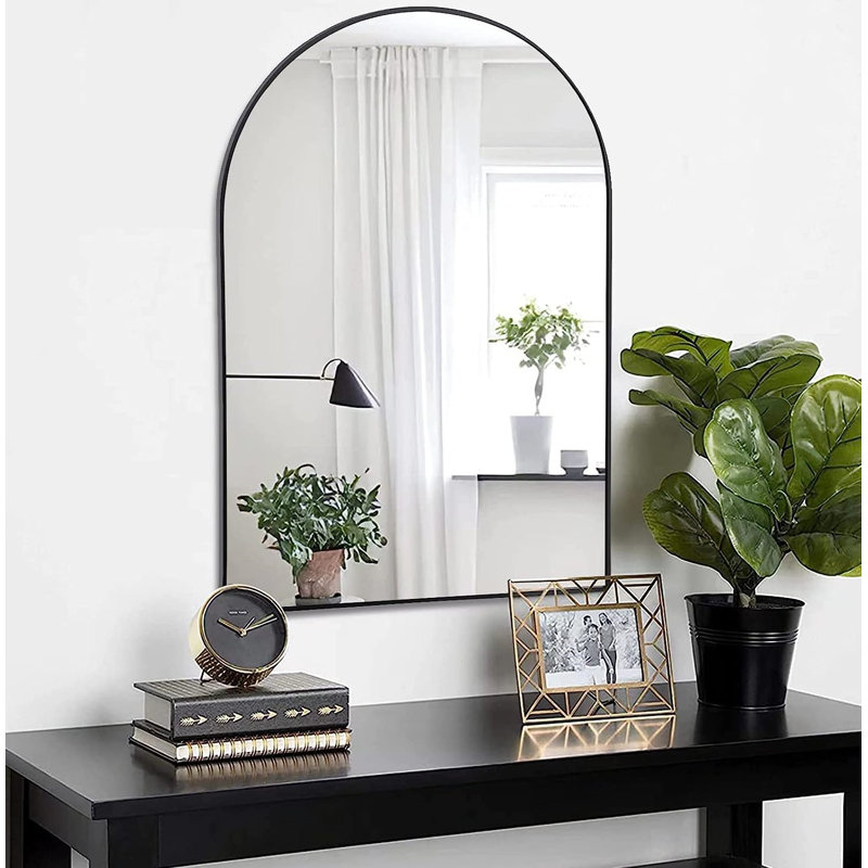Miroir mural 24 po x 36 po pour salle de bain, Noir
