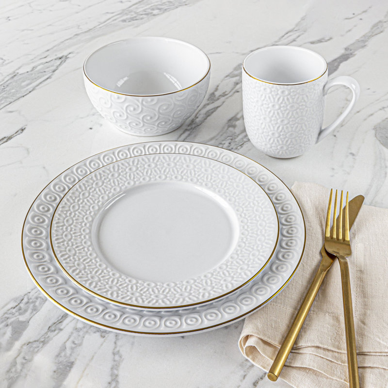 Piece Stoneware Dinnerware Set - Service for 6