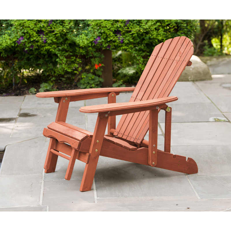 Chaise Adirondack avec repose-pieds