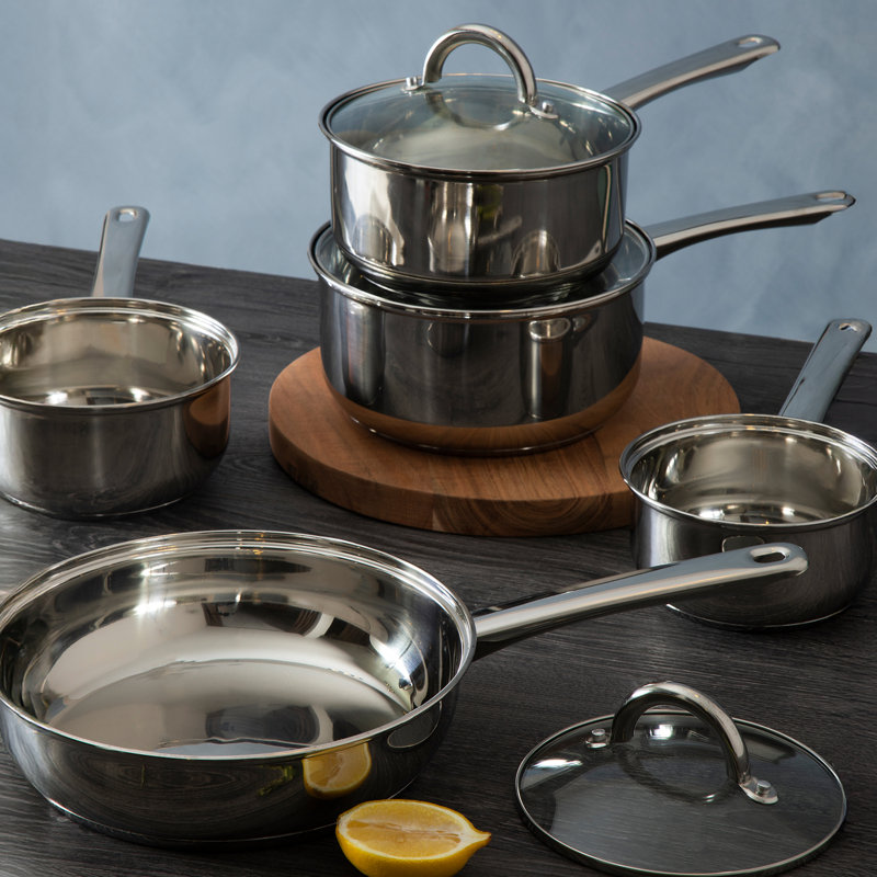 5 - Piece Stainless Steel Cookware Set