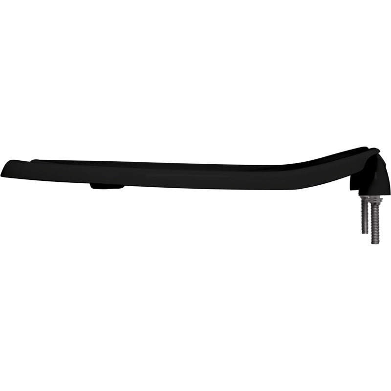 Siège de toilette rond en plastique, Noir, Standard